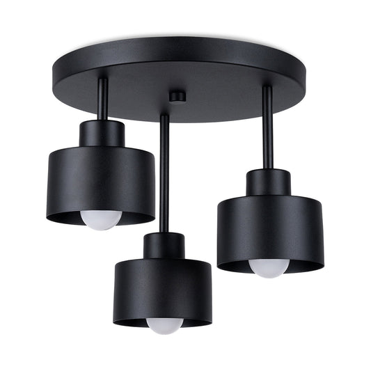 Plafondlamp SAVAR 3 zwart