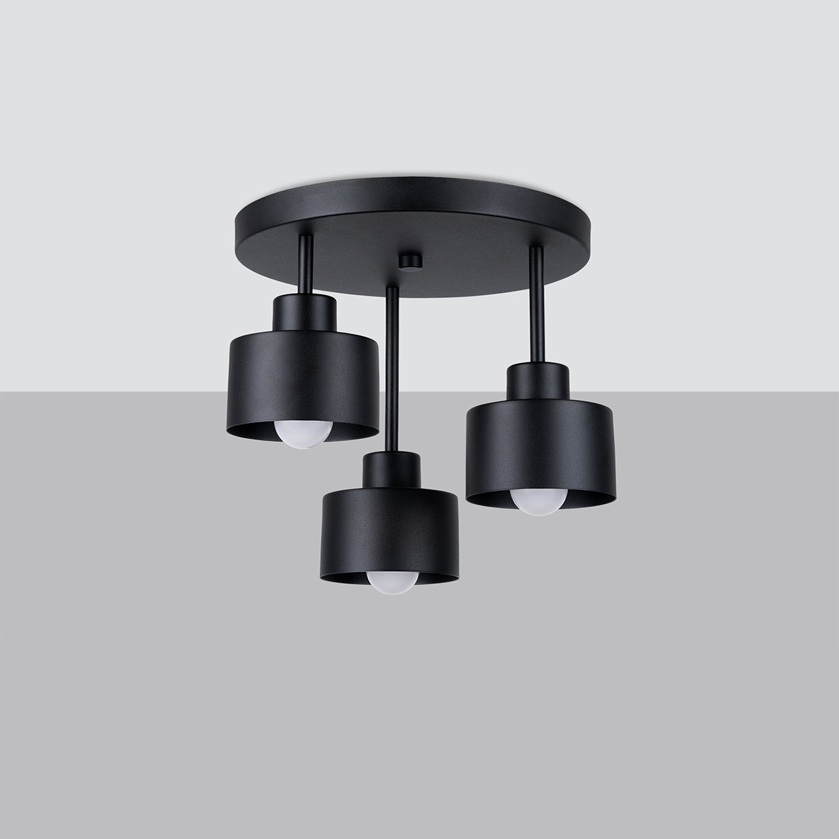 Plafondlamp SAVAR 3 zwart