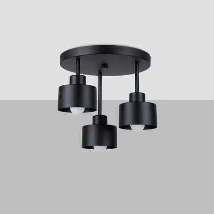 Plafondlamp SAVAR 3 zwart