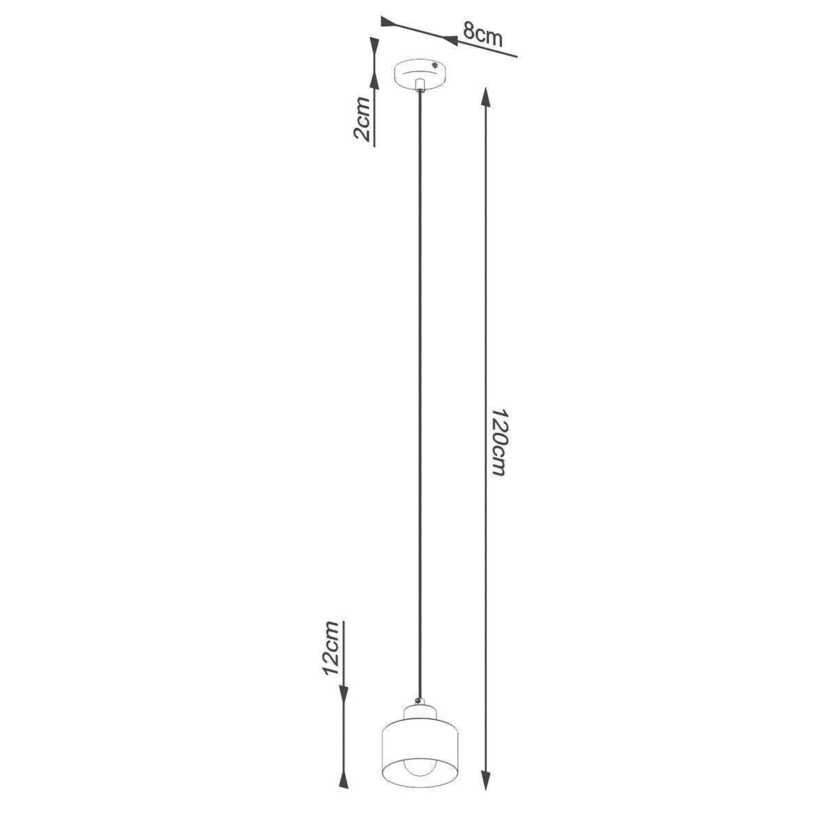 Hanglamp SAVAR 1 zwart