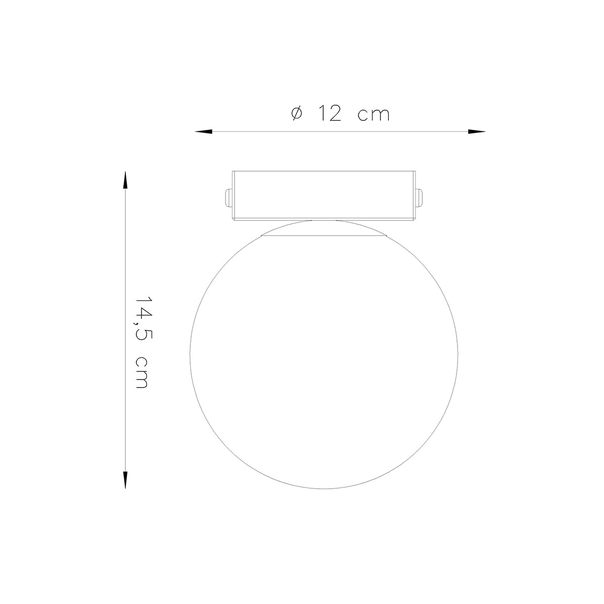 Plafondlamp YOLI 1 wit