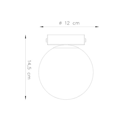Plafondlamp YOLI 1 zwart