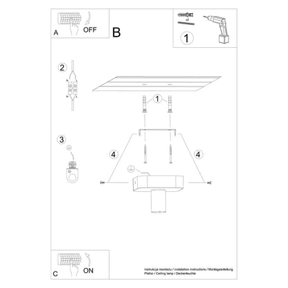 Plafondlamp TAVO 1