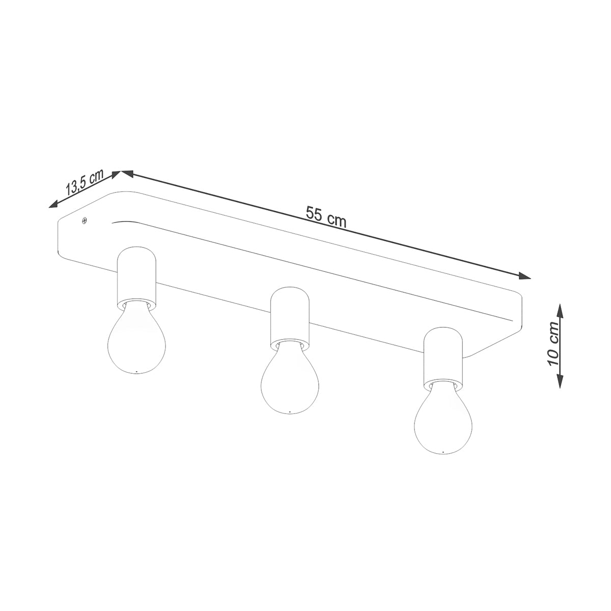 Plafondlamp TAVO 3