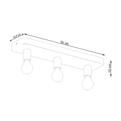 Plafondlamp TAVO 3