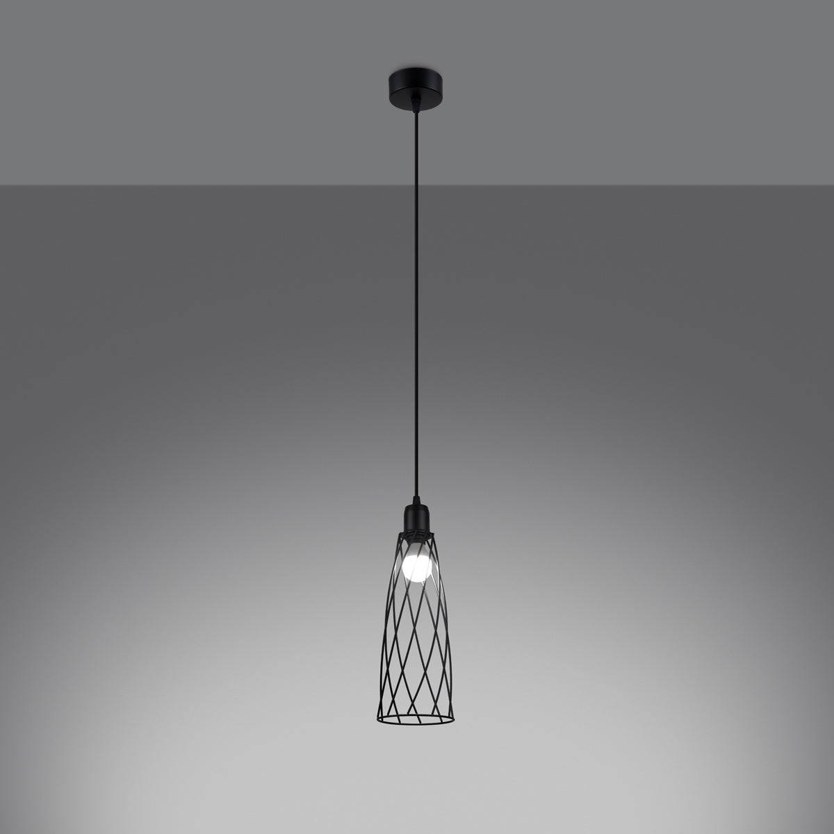 Hanglamp SUBA 1 zwart