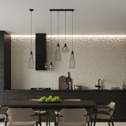Hanglamp SUBA 4L zwart
