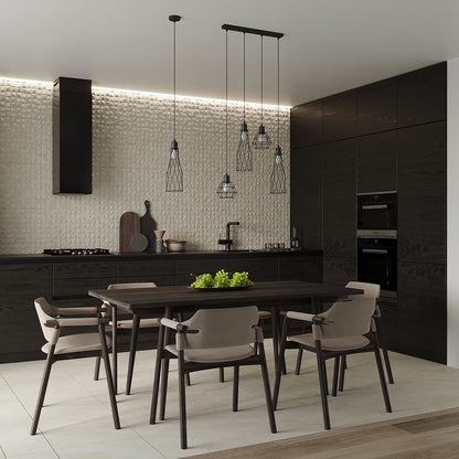 Hanglamp SUBA 4L zwart
