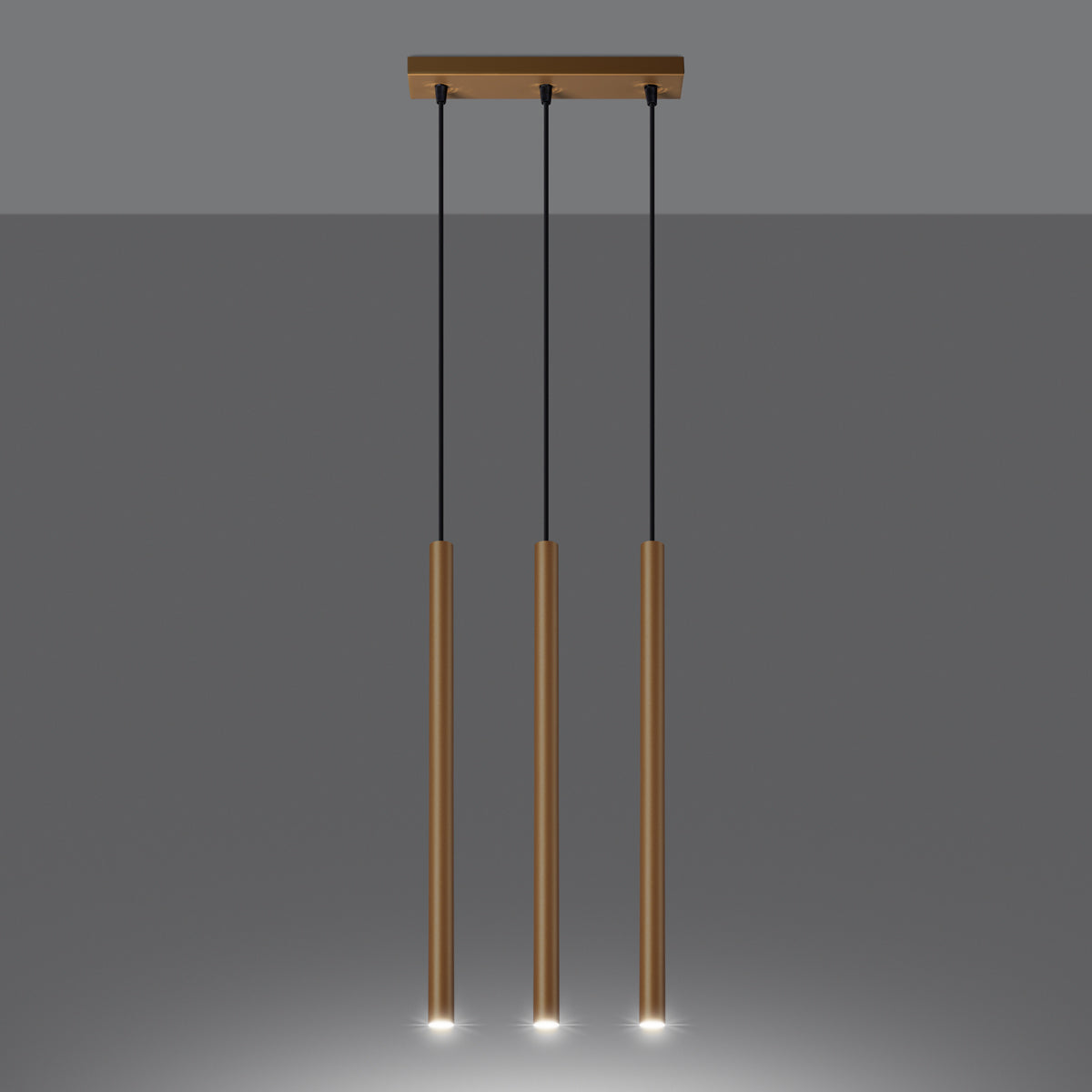 Hanglamp PASTELO 3L goud