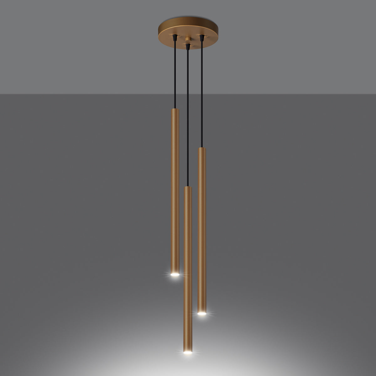 Hanglamp PASTELO 3P goud