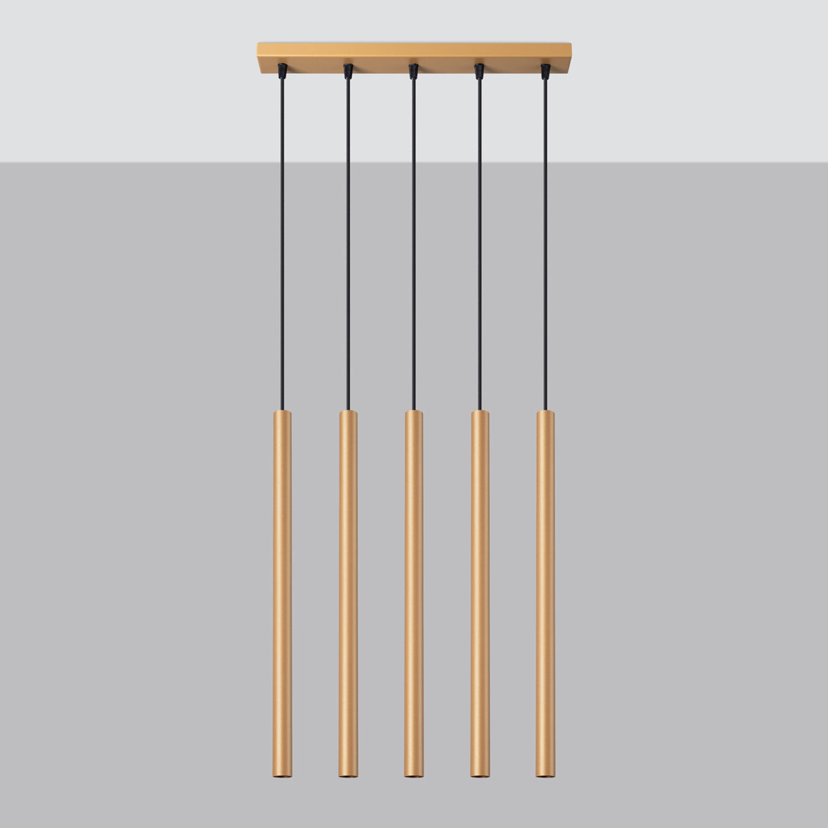 Hanglamp PASTELO 5L goud
