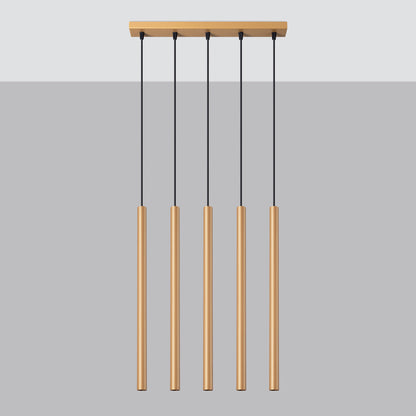 Hanglamp PASTELO 5L goud