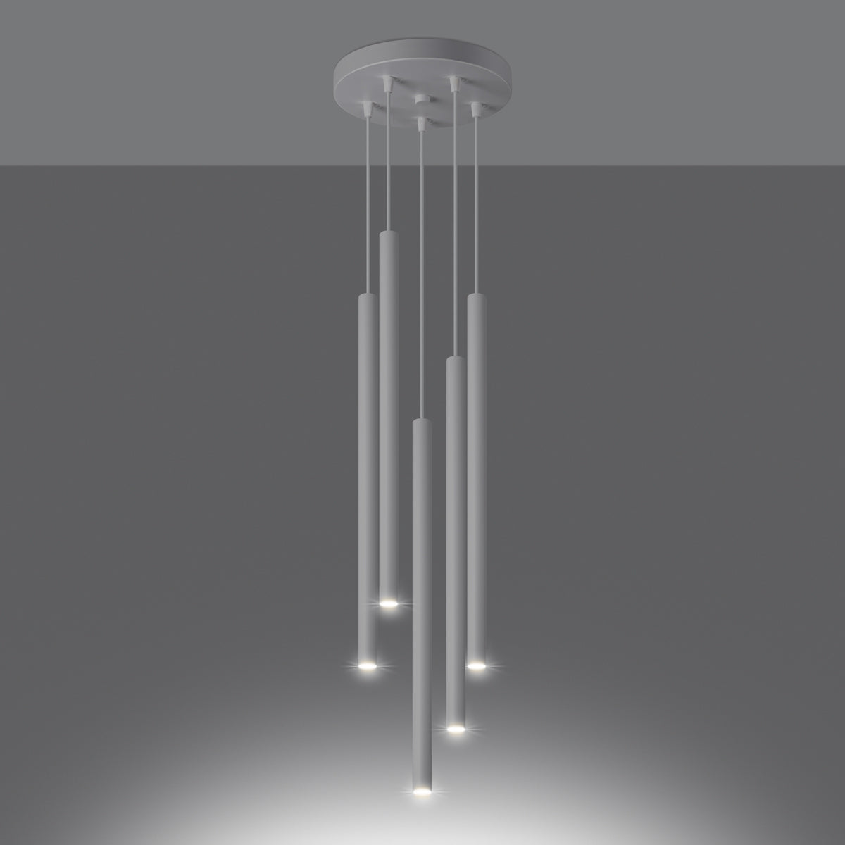 Hanglamp PASTELO 5P wit