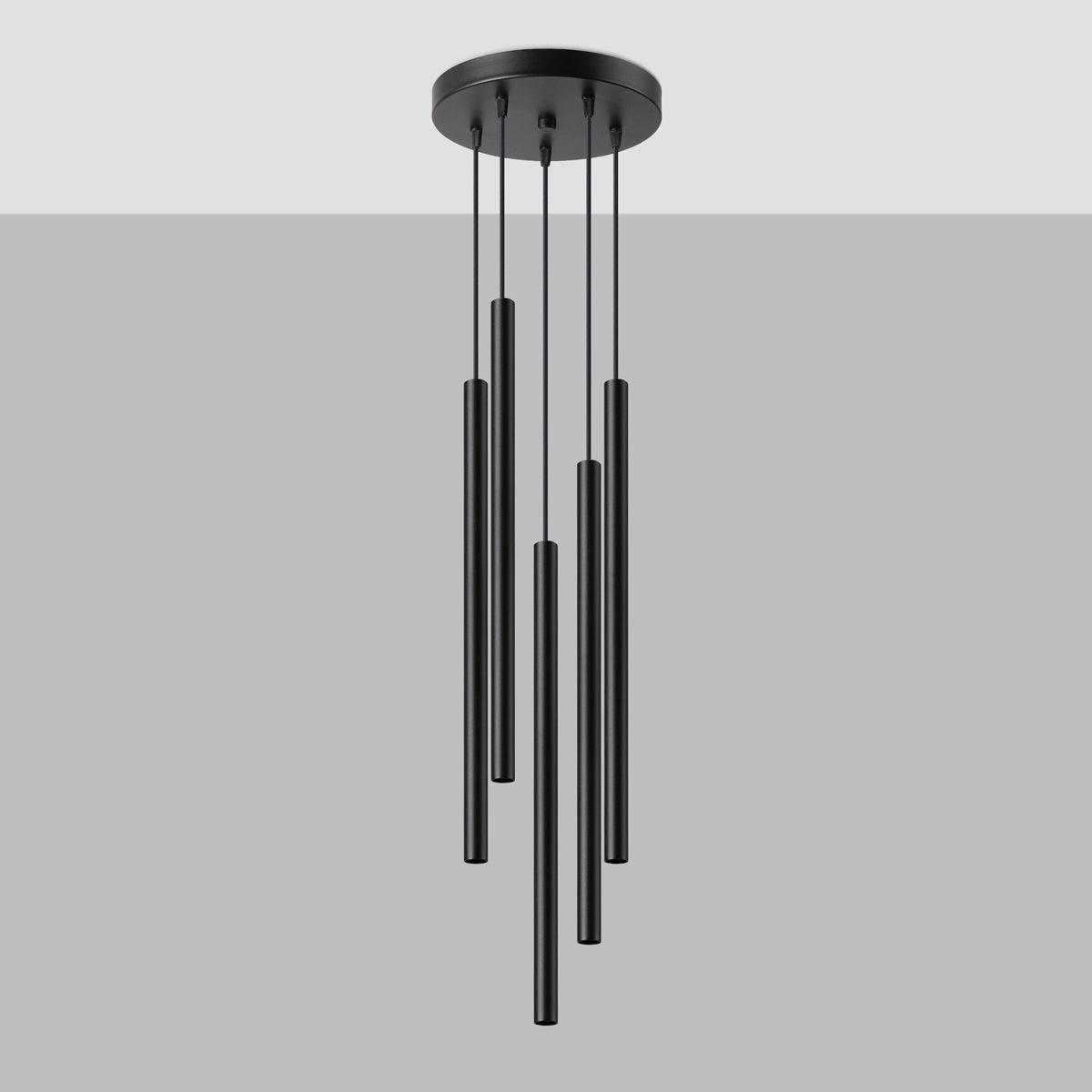 Hanglamp PASTELO 5P zwart