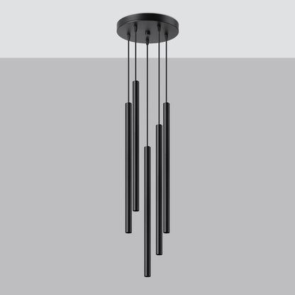 Hanglamp PASTELO 5P zwart
