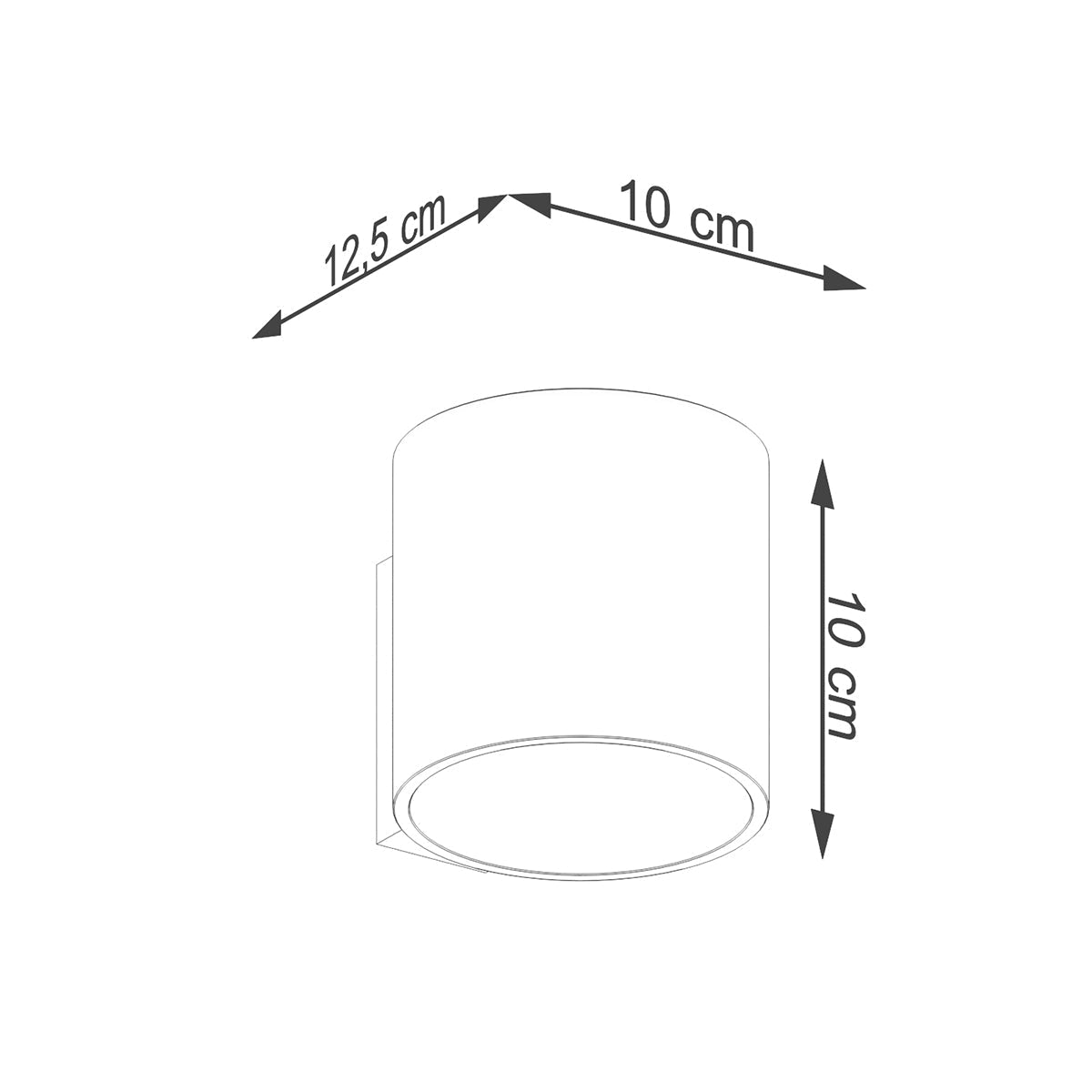 Wandlamp ORBIS 1 goud