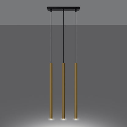 Hanglamp PASTELO 3L goud gepolijst