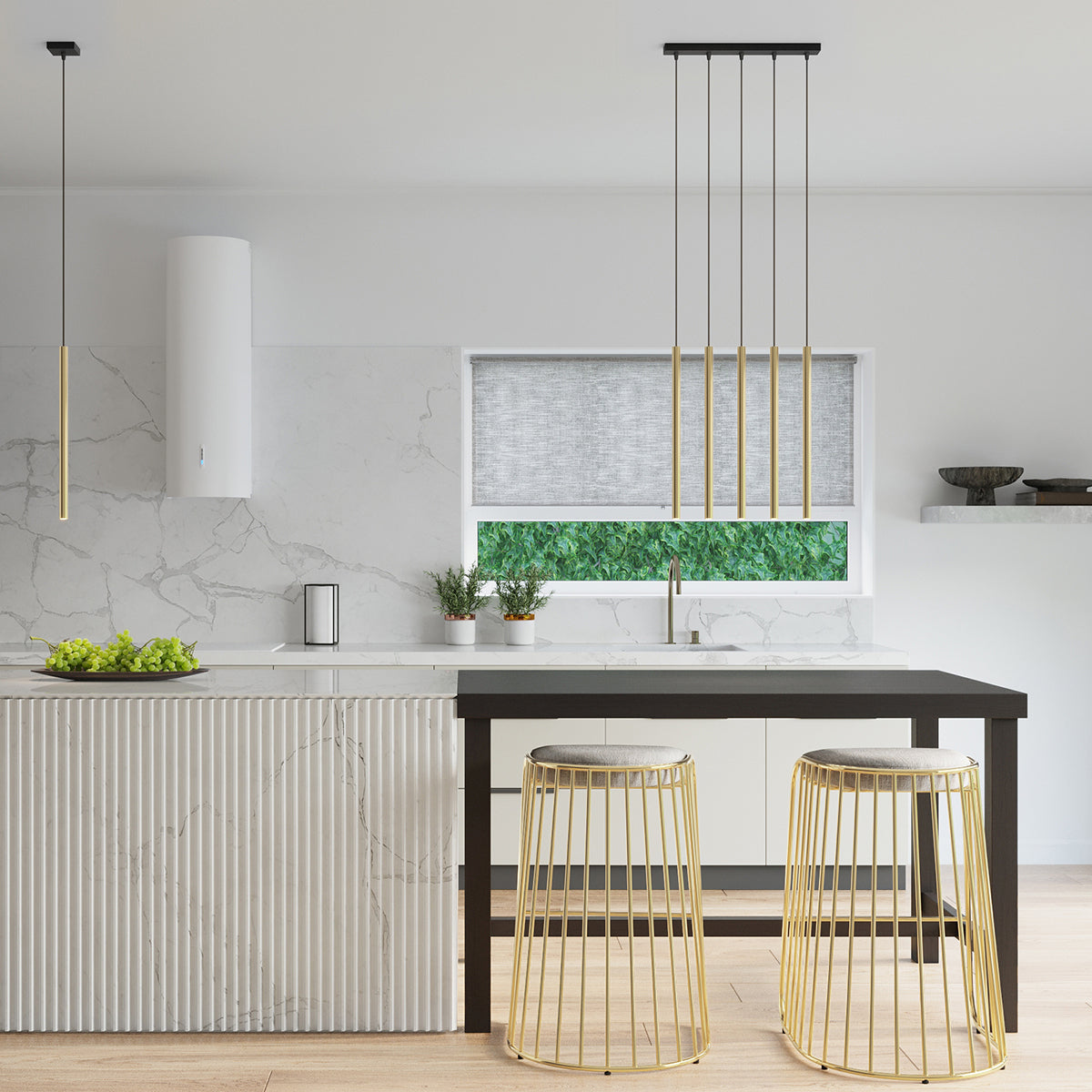 Hanglamp PASTELO 3P gepolijst goud