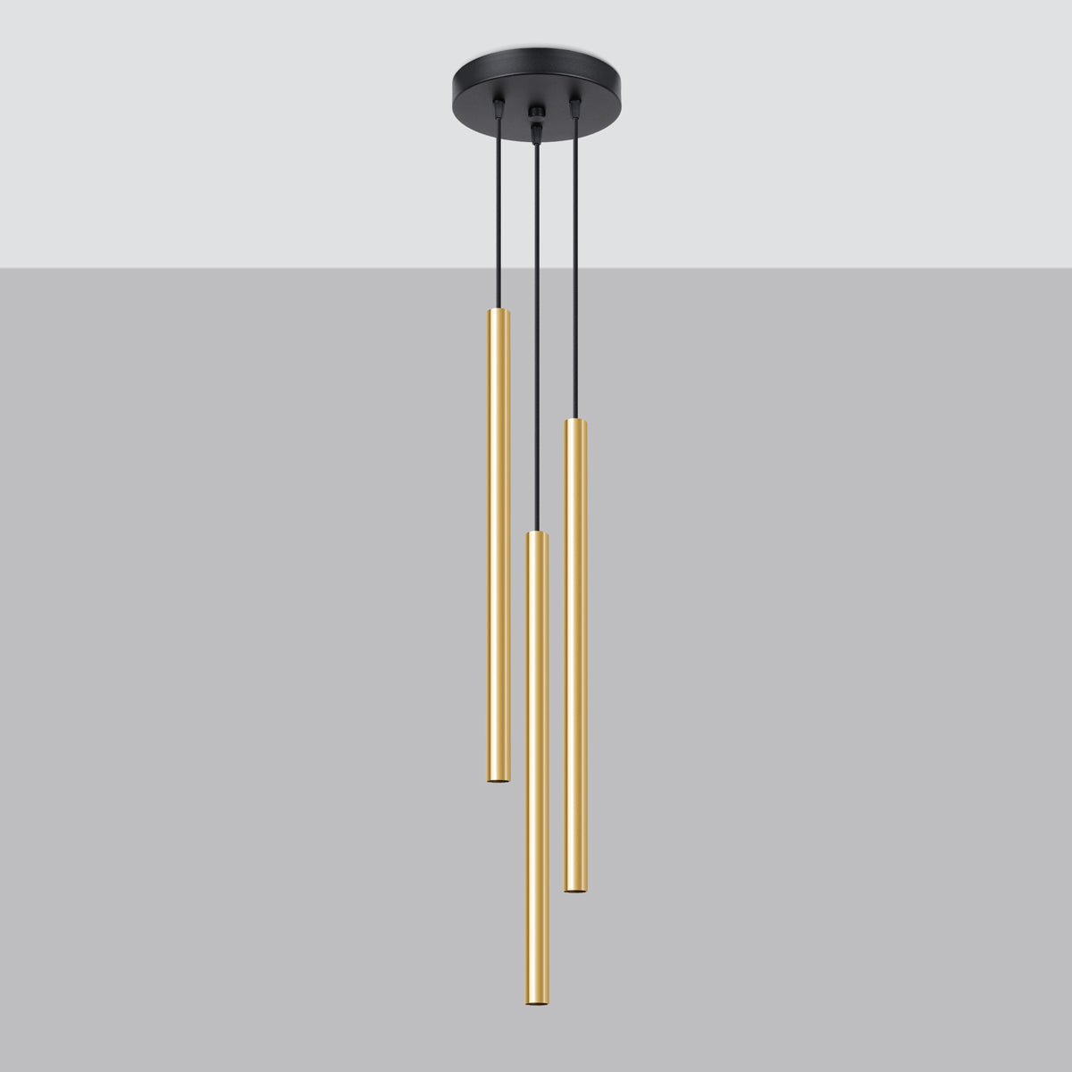 Hanglamp PASTELO 3P gepolijst goud