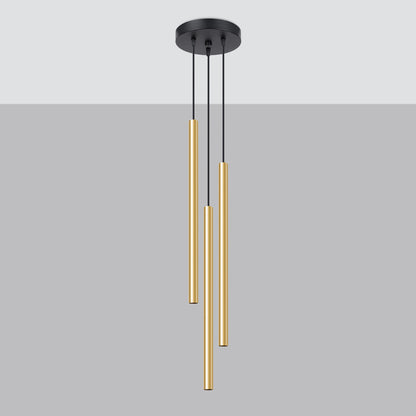 Hanglamp PASTELO 3P gepolijst goud
