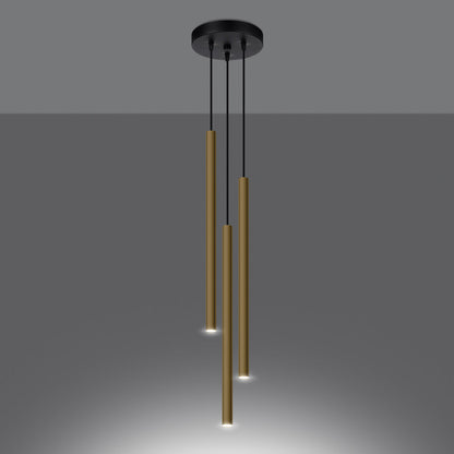 Hanglamp PASTELO 3P gepolijst goud