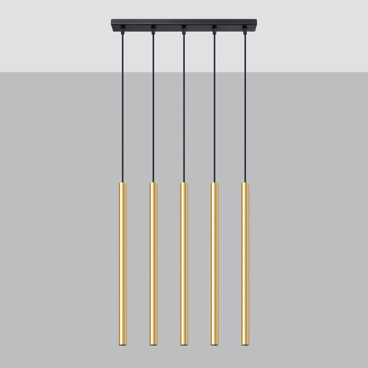 Hanglamp PASTELO 5L goud gepolijst