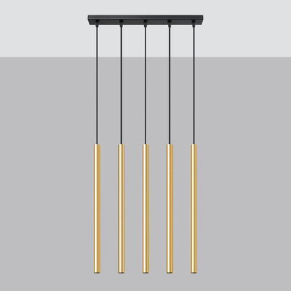 Hanglamp PASTELO 5L goud gepolijst