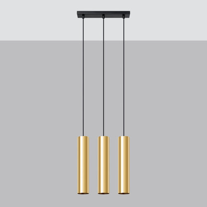 Hanglamp LAGOS 3 gepolijst goud