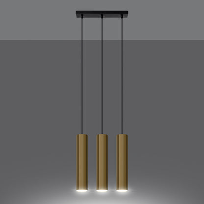 Hanglamp LAGOS 3 gepolijst goud
