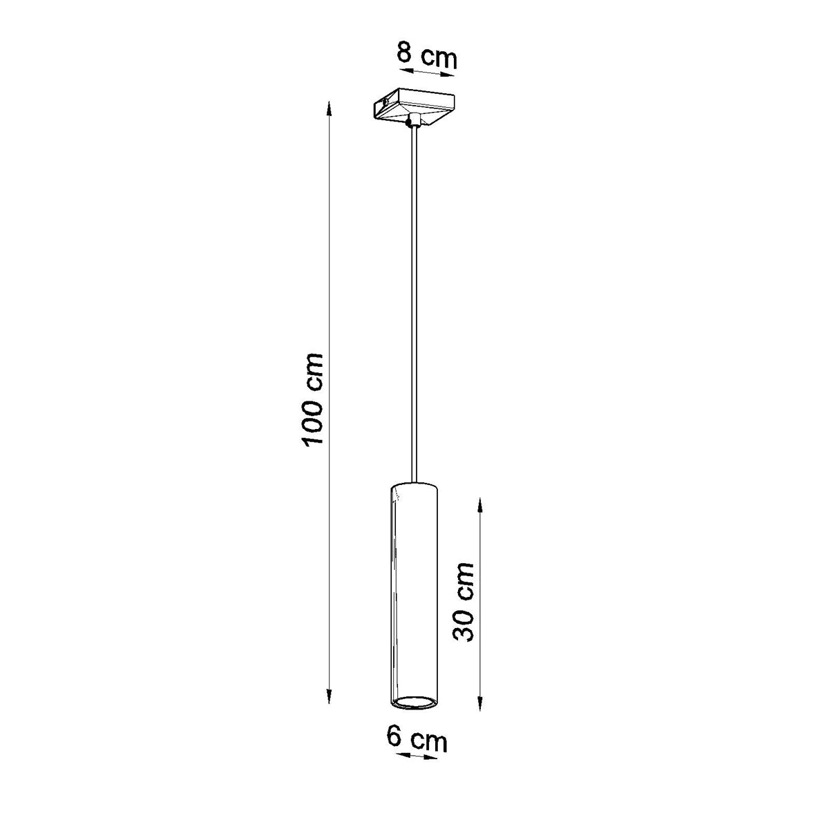 Hanglamp LAGOS 1 chroom