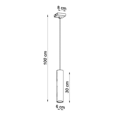 Hanglamp LAGOS 1 chroom