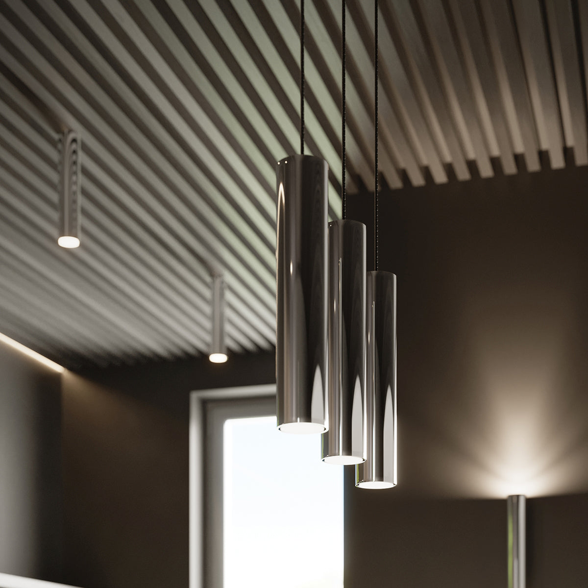 Hanglamp LAGOS 1 chroom