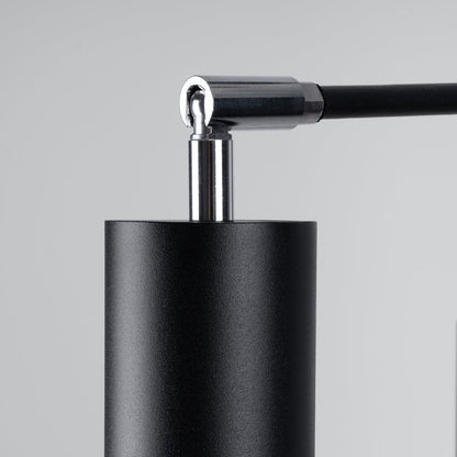 Minimalistische zwarte Kroonluchter LEMMI 6