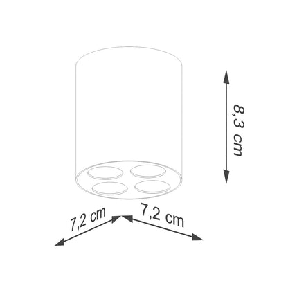 Plafondlamp ZOE wit LED