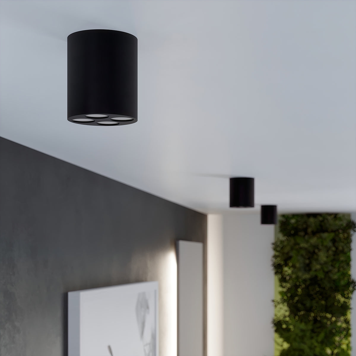 Plafondlamp ZOE zwart LED