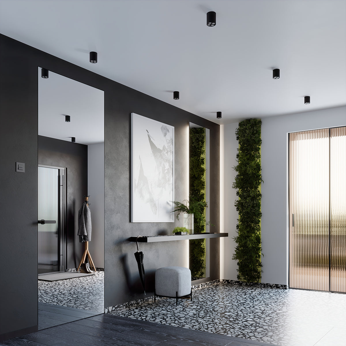 Plafondlamp ZOE zwart LED