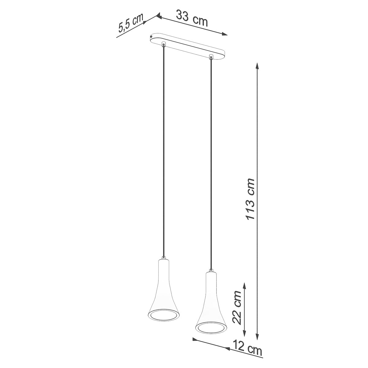 Hanglamp REA 2 beton