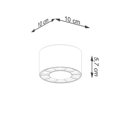 Plafondlamp DIO wit LED