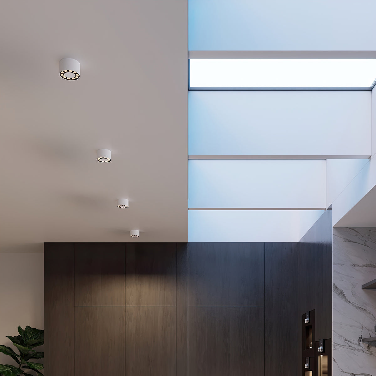 Plafondlamp DIO wit LED