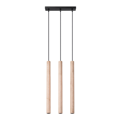 Hanglamp PASTELO 3L hout
