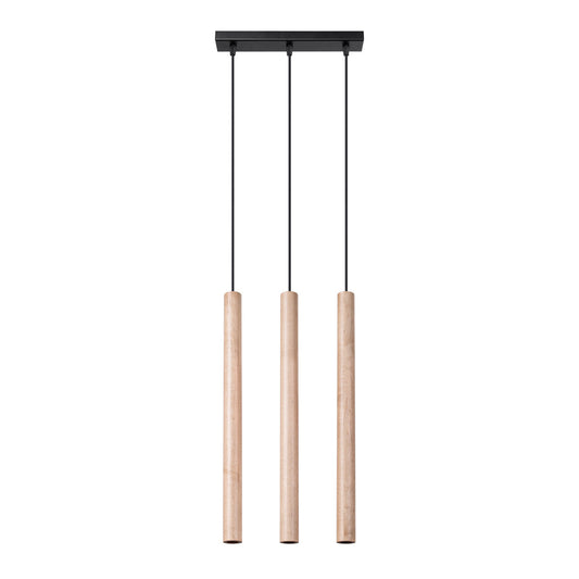 Hanglamp PASTELO 3L hout
