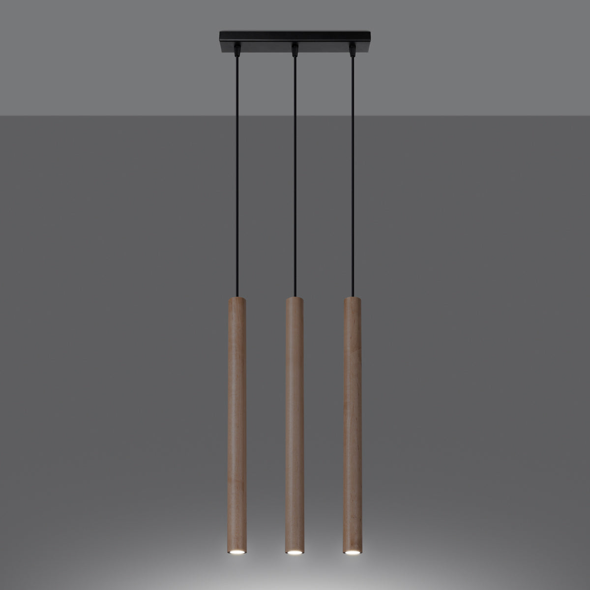 Hanglamp PASTELO 3L hout