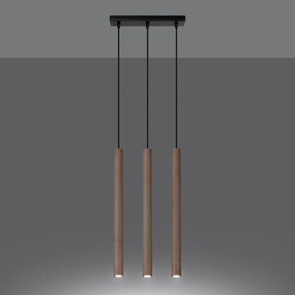 Hanglamp PASTELO 3L hout