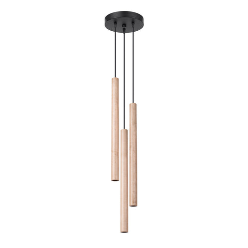 Hanglamp PASTELO 3P hout