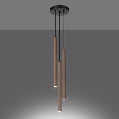 Hanglamp PASTELO 3P hout