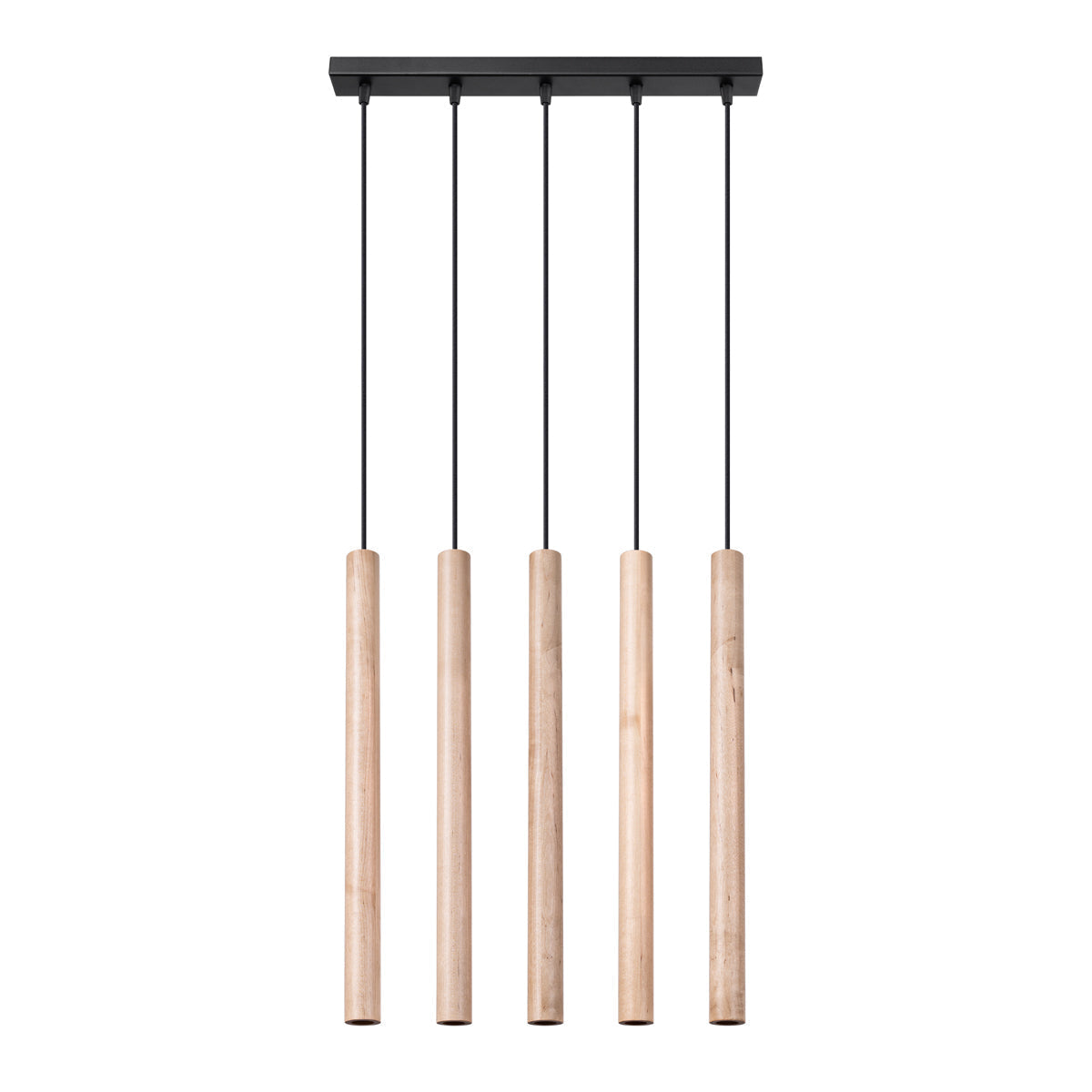 Hanglamp PASTELO 5L hout