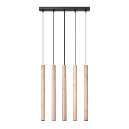 Hanglamp PASTELO 5L hout