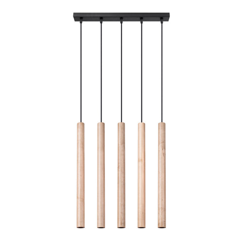Hanglamp PASTELO 5L hout