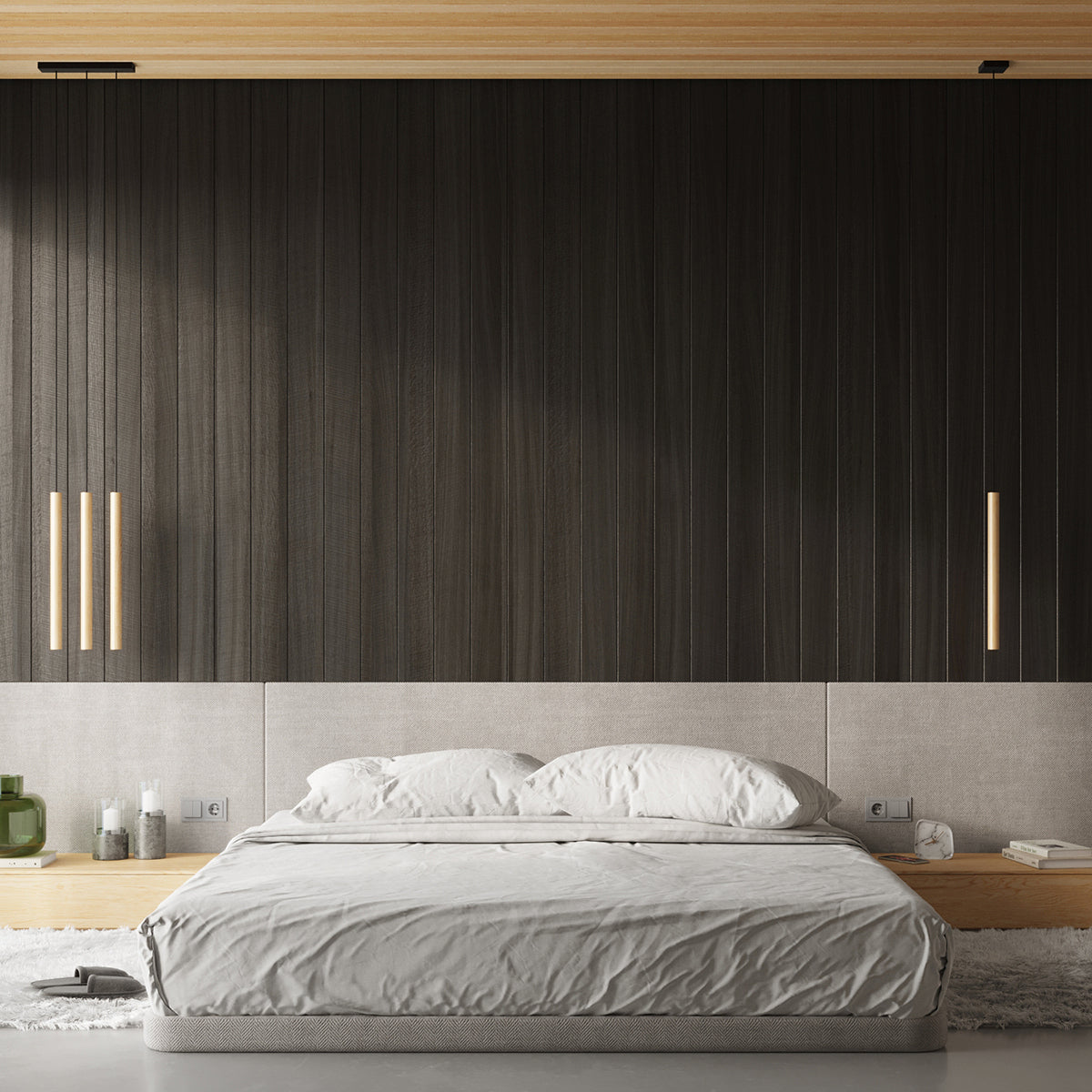 Hanglamp PASTELO 5L hout
