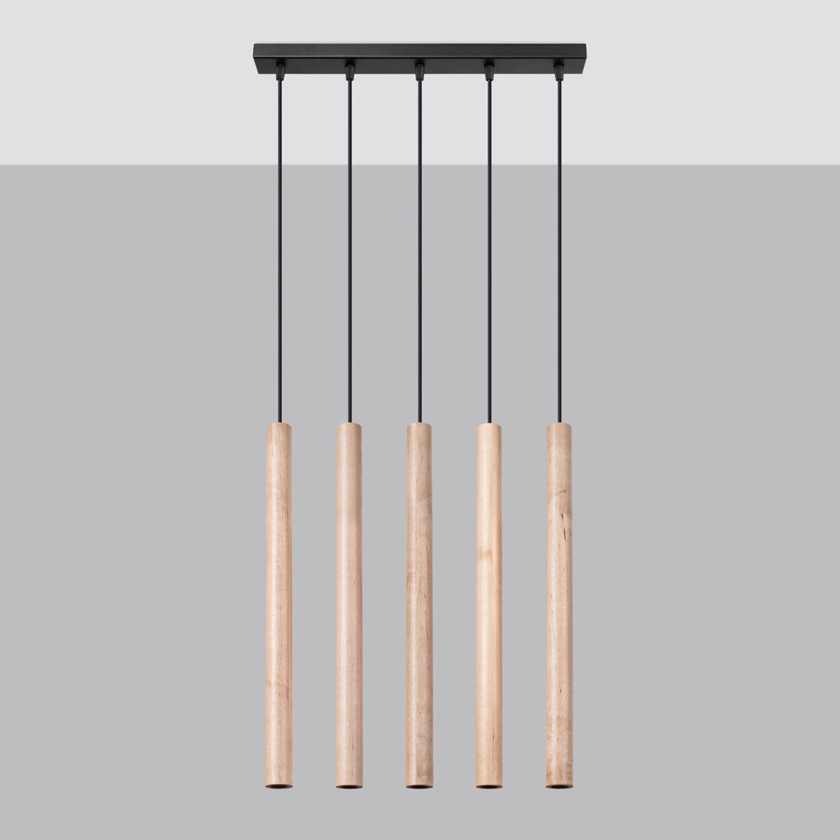 Hanglamp PASTELO 5L hout